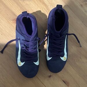 Nike Kids Dark Purple and White Sneakers